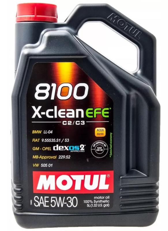 MOTUL 8100 X-CLEAN EFE 5W30 5 л. Синтетическое моторное масло 5W-30