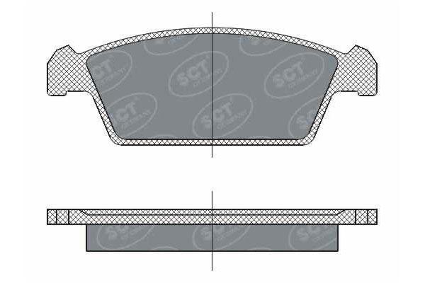 SCT SP 264 Тормозные колодки (комплект 4 шт.) SP264