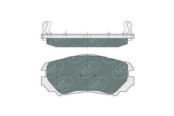 SCT SP 370 Тормозные колодки (комплект 4 шт.)