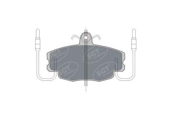 SCT SP 189 Тормозные колодки (комплект 4 шт.) SP189