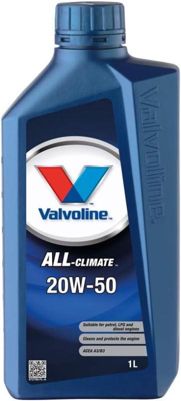 VALVOLINE ALL CLIMATE 20W50 1 л. Минеральное моторное масло 20W-50