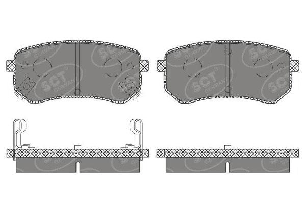 SCT SP 658 Тормозные колодки (комплект 4 шт.) SP658