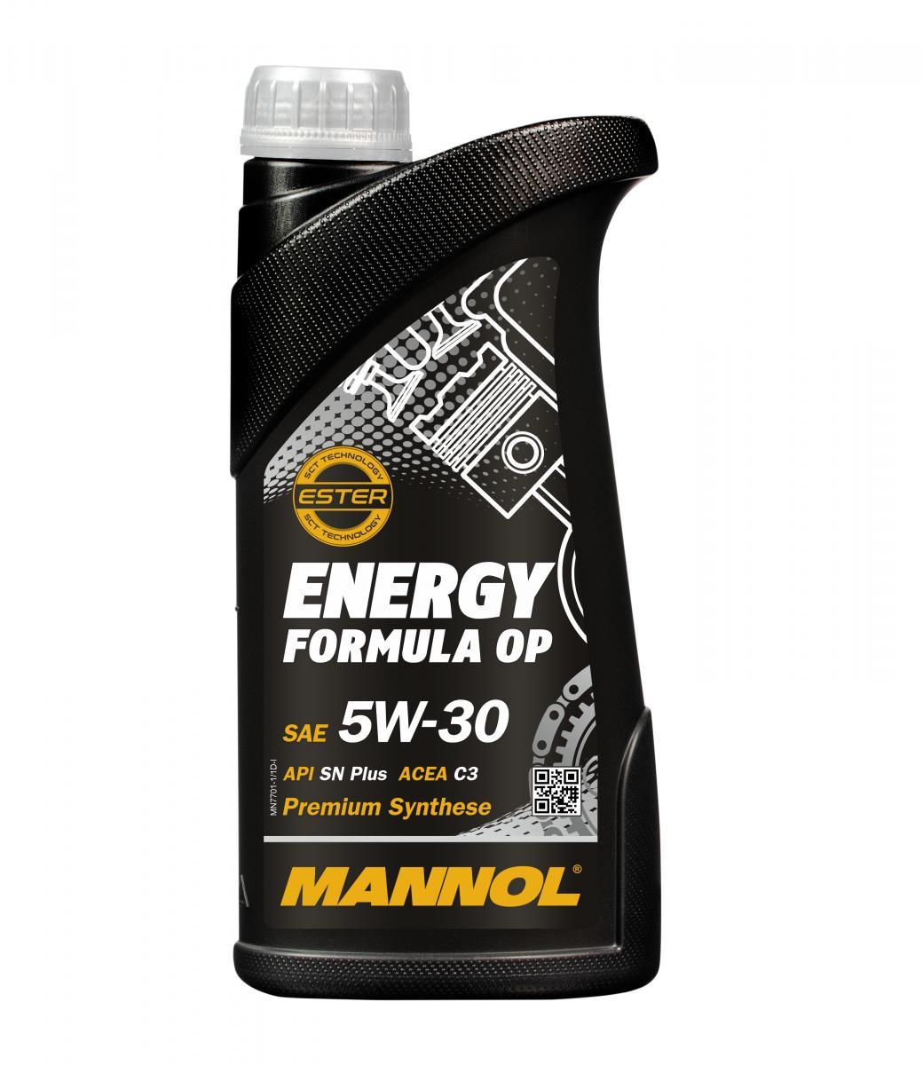 7701 MANNOL ENERGY FORMULA OP 5W30 1 л. Синтетическое моторное масло 5W-30 7701 MANNOL ENERGY FORMULA OP 5W30 1 л. Синтетическое моторное масло 5W-30