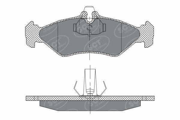 SCT SP 301 Тормозные колодки (комплект 4 шт.) SP301