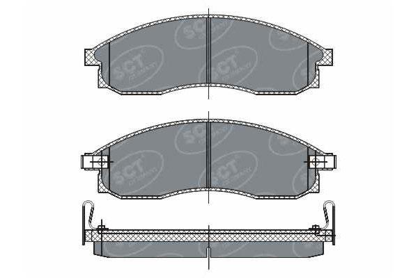 SCT SP 263 Тормозные колодки (комплект 4 шт.) SP263