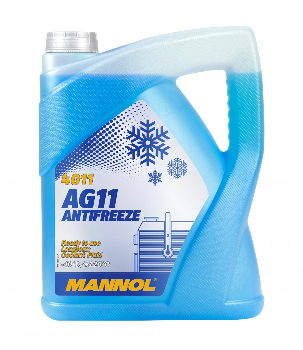 4011 MANNOL ANTIFREEZE LONGTERM AG11 5 л. Готовый раствор охлаждающей жидкости антифриз синий 4011 MANNOL ANTIFREEZE LONGTERM AG11 5 л. Готовый раствор охлаждающей жидкости антифриз синий