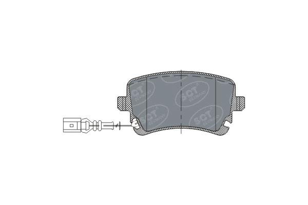 SCT SP 288 Тормозные колодки (комплект 4 шт.) SP288