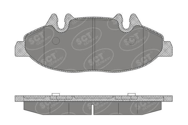 SCT SP 640 Тормозные колодки (комплект 4 шт.) SP640