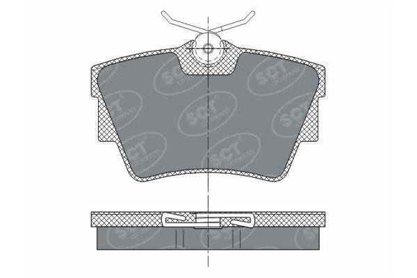 SCT SP 289 Тормозные колодки (комплект 4 шт.) SP289