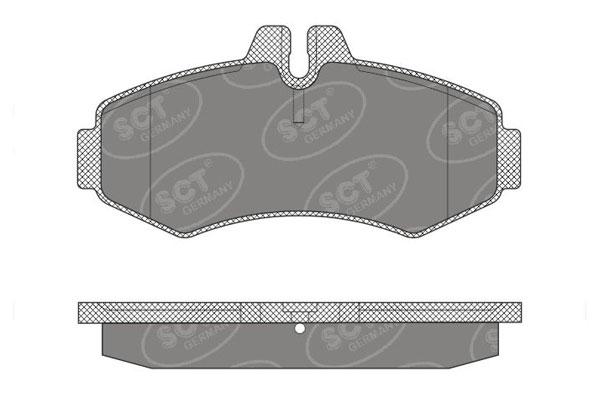 SCT SP 624 Тормозные колодки (комплект 4 шт.) SP624