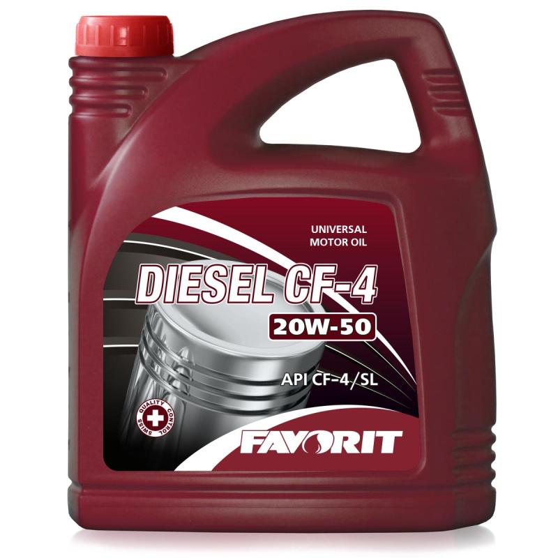 FAVORT DIESEL CF-4 20W50 5 л. Минеральное моторное масло 20W-50 