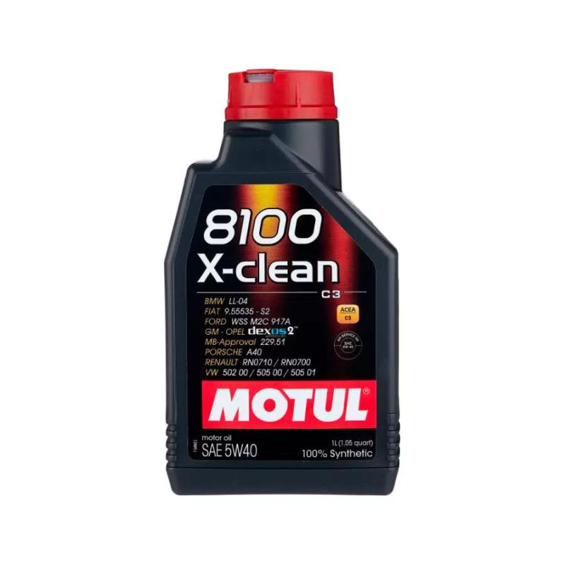 MOTUL 8100 X-CLEAN GEN2 5W40 1 л. Синтетическое моторное масло 5W-40