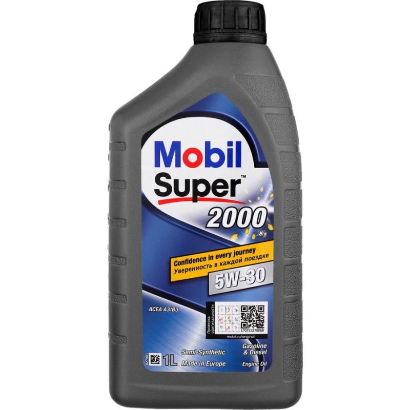 MOBIL SUPER 2000 X1 5W30 1 л. Полусинтетическое моторное масло 5W-30