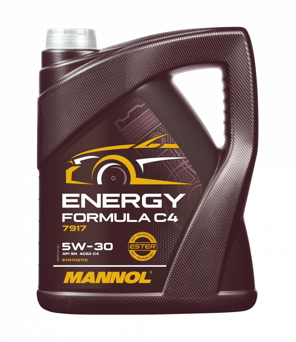 7917 MANNOL ENERGY FORMULA C4 5W30 5 л. Синтетическое моторное масло 5W-30 7917 MANNOL ENERGY FORMULA C4 5W30 5 л. Синтетическое моторное масло 5W-30