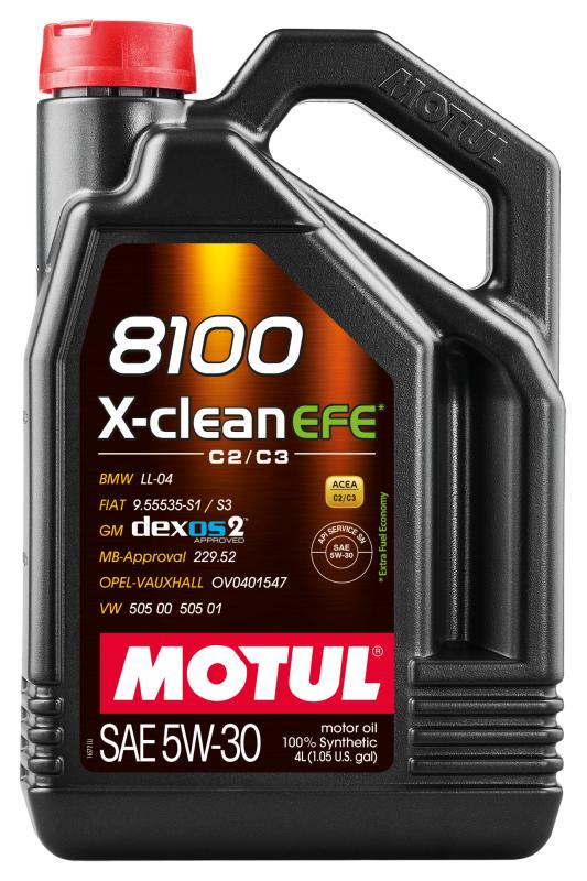 MOTUL 8100 X-CLEAN+ 5W30 4 л. Синтетическое моторное масло 5W-30