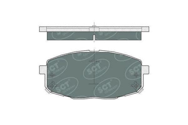 SCT SP 374 Тормозные колодки (комплект 4 шт.) SP374