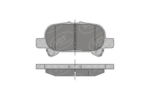 SCT SP 401 Тормозные колодки (комплект 4 шт.) SP401