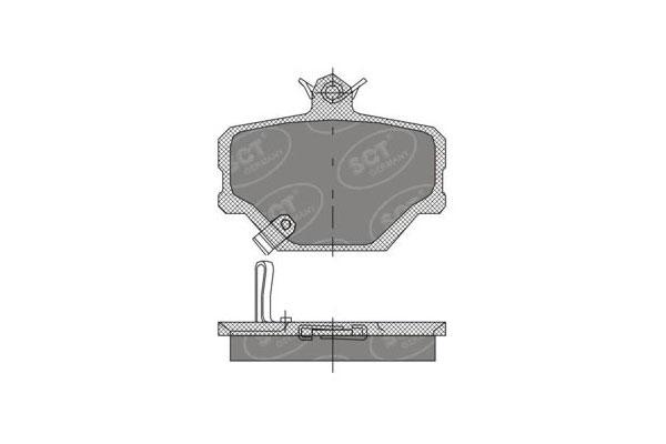 SCT SP 405 Тормозные колодки (комплект 4 шт.) SP405