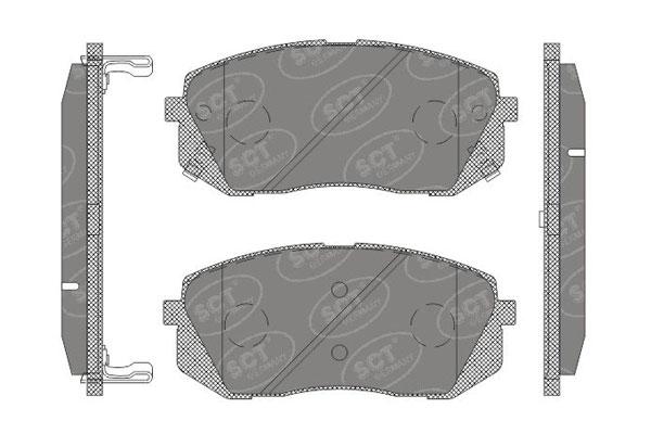 SCT SP 650 Тормозные колодки (комплект 4 шт.) SP650