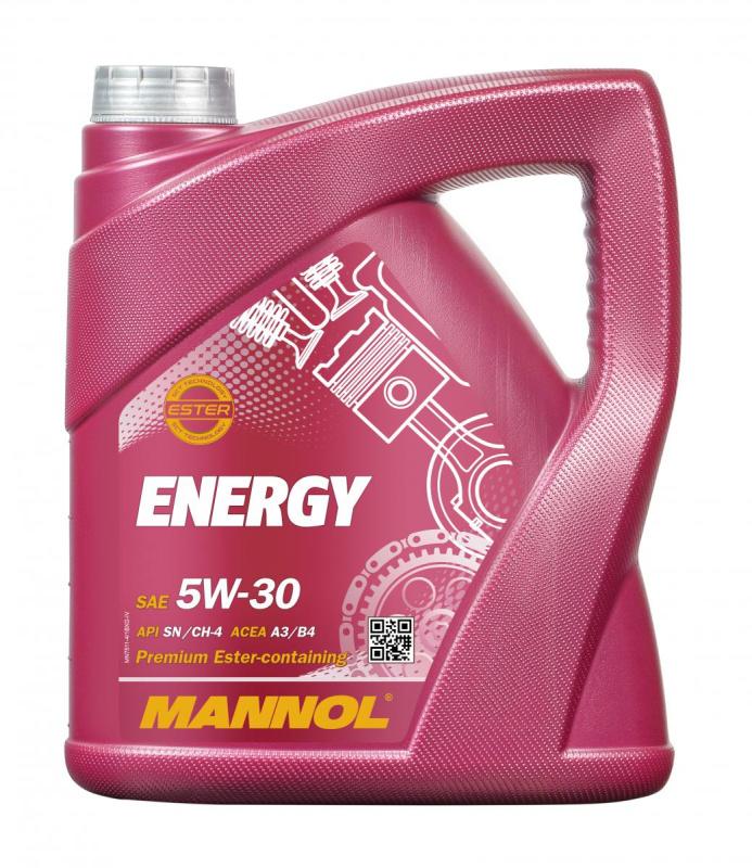 7511 MANNOL ENERGY 5W30 4 л. Синтетическое моторное масло 5W-30