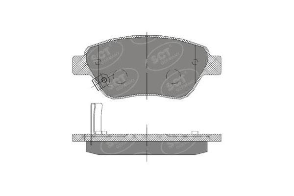 SCT SP 406 Тормозные колодки (комплект 4 шт.) SP406