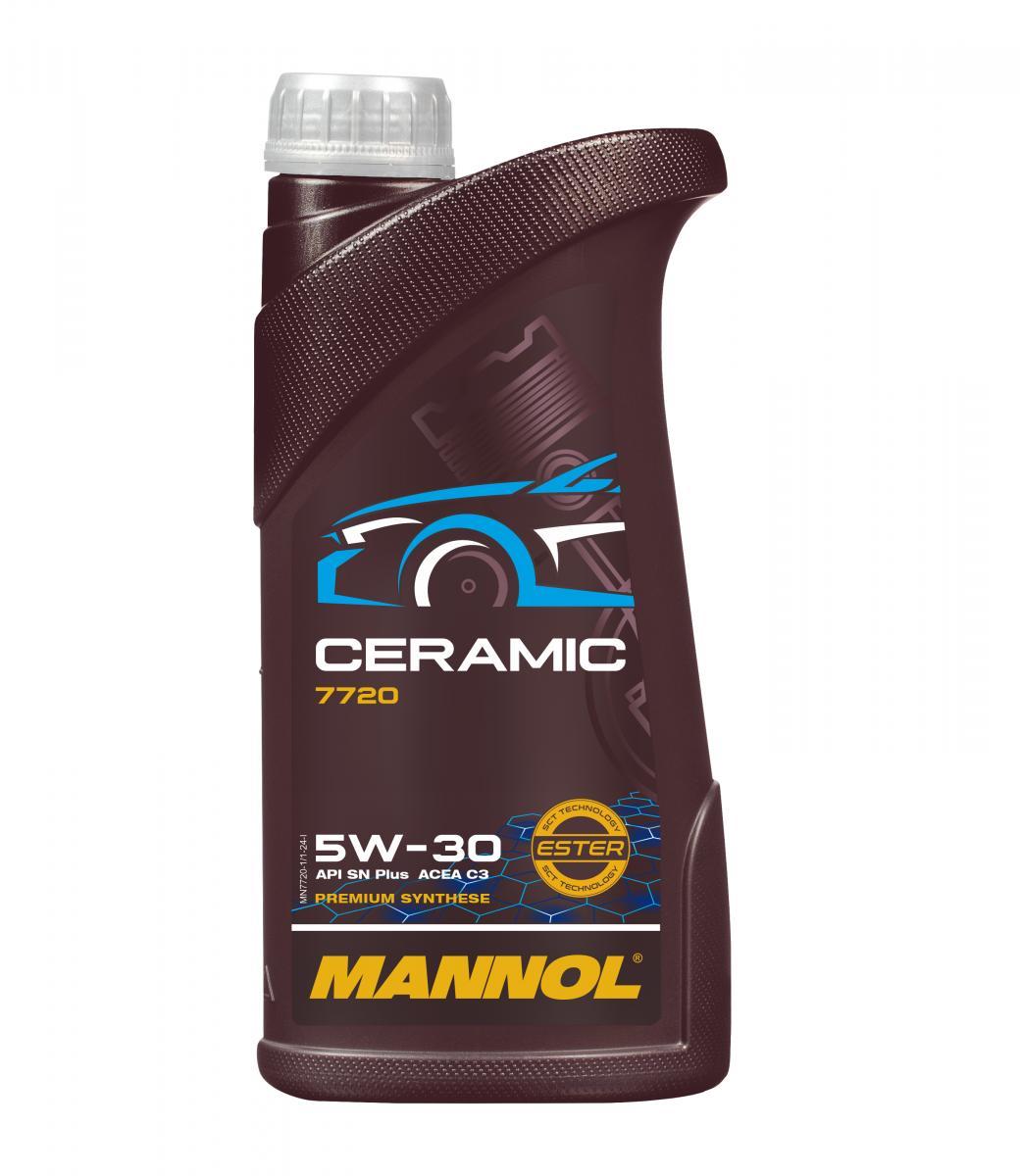 7720 MANNOL CERAMIC 5W30 1 л. Синтетическое моторное масло 5W-30 7720 MANNOL CERAMIC 5W30 1 л. Синтетическое моторное масло 5W-30
