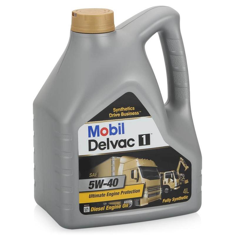 MOBIL DELVAC 1 5W-40, масло моторное синтетическое 5W40 4 л.