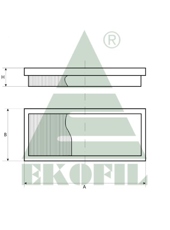 EKO-04.56 EKOFIL Салонный фильтр EKO0456