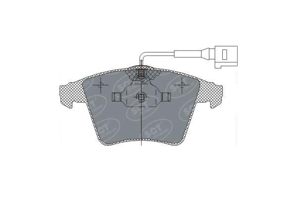 SCT SP 311 Тормозные колодки (комплект 4 шт.) SP311