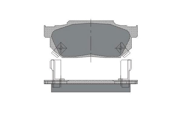 SCT SP 150 Тормозные колодки (комплект 4 шт.) SP150