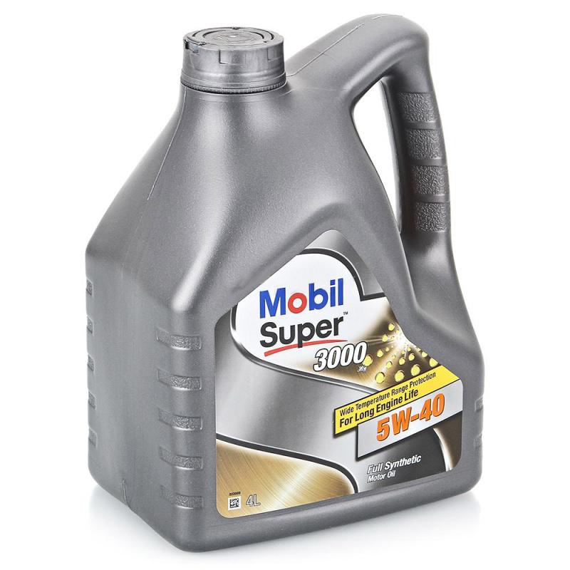 MOBIL SUPER 3000 X1 5W-40 4 л. (Италия) Синтетическое моторное масло 5W40