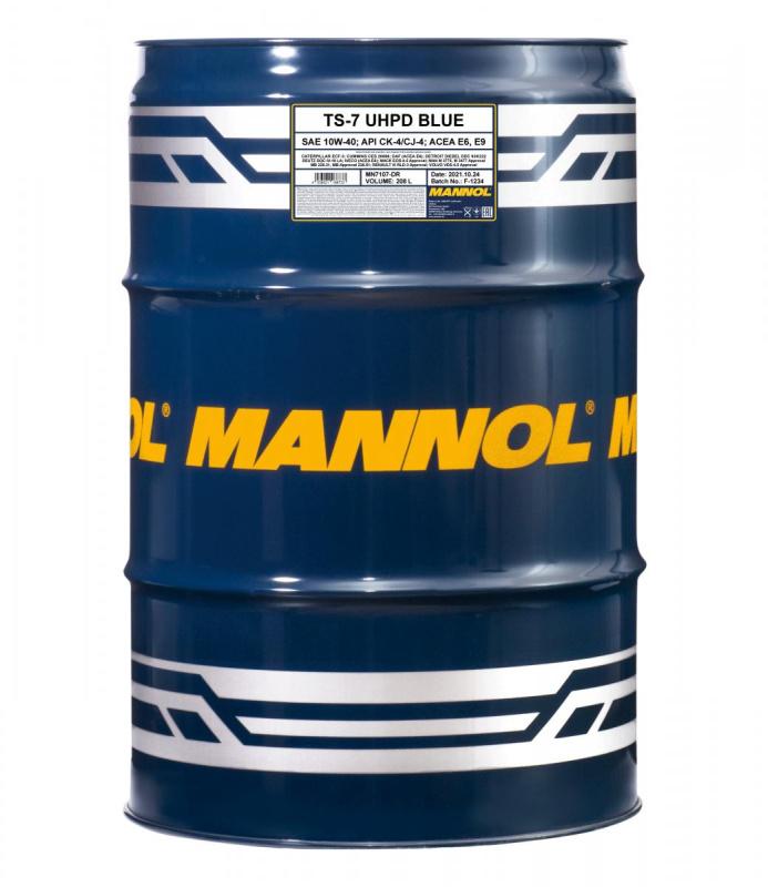 7107 MANNOL TS-7 BLUE UHPD 10W40 208 л. Синтетическое моторное масло 10W-40 