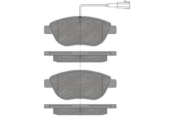 SCT SP 423 Тормозные колодки (комплект 4 шт.) SP423