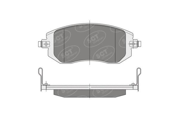 SCT SP 340 Тормозные колодки (комплект 4 шт.) SP340