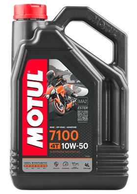 MOTUL 7100 4T 10W50 4 л. Синтетическое моторное масло 10W-50