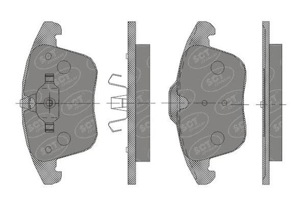 SCT SP 471 Тормозные колодки (комплект 4 шт.) SP471