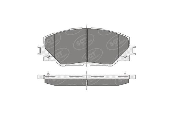 SCT SP 342 Тормозные колодки (комплект 4 шт.)