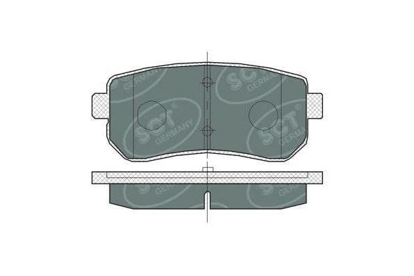 SCT SP 380 Тормозные колодки (комплект 4 шт.) SP380