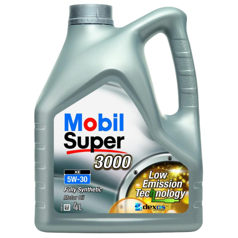MOBIL SUPER 3000 XE 5W-30  4 л. (Франция) Синтетическое моторное масло 5W30