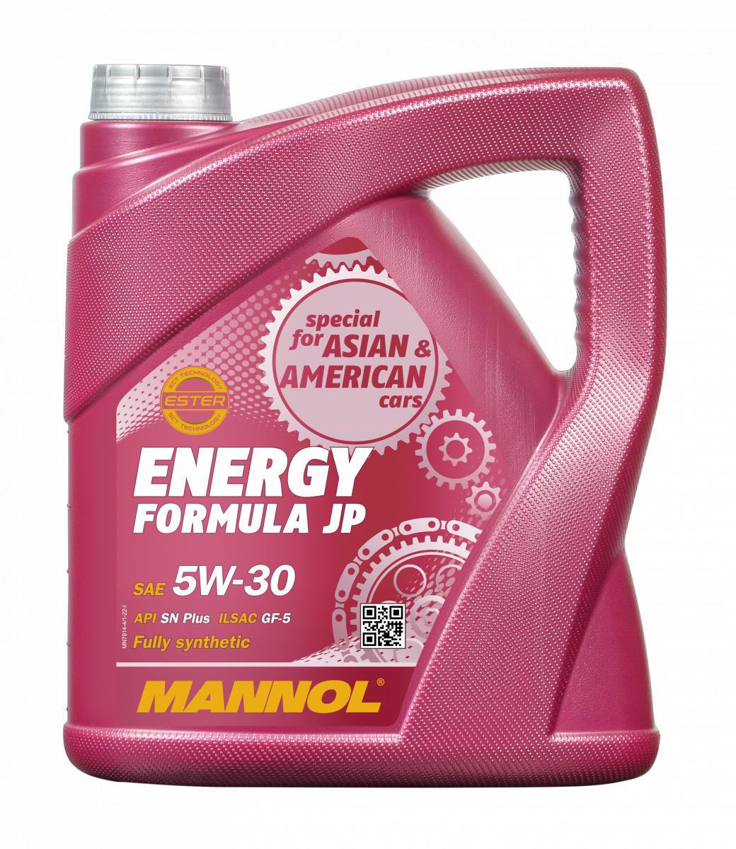 7914 MANNOL ENERGY FORMULA JP 5W30 4 л. Синтетическое моторное масло 5W-30 7914 MANNOL ENERGY FORMULA JP 5W30 4 л. Синтетическое моторное масло 5W-30