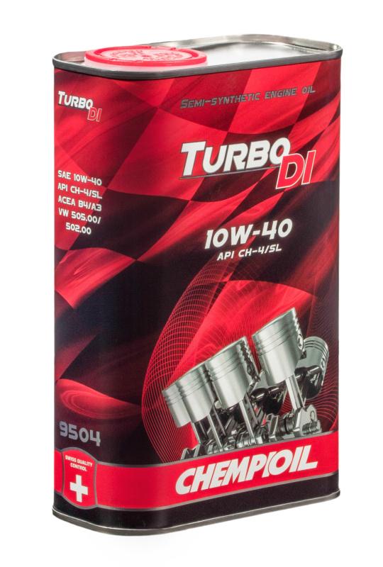 9504 CHEMPIOIL TURBO DI 10W-40 1 л. (metal) Полусинтетическое моторное масло 10W40