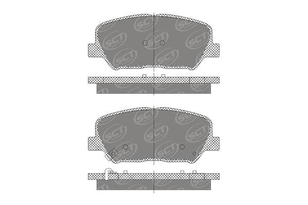 SCT SP 748 Тормозные колодки комплект SP748