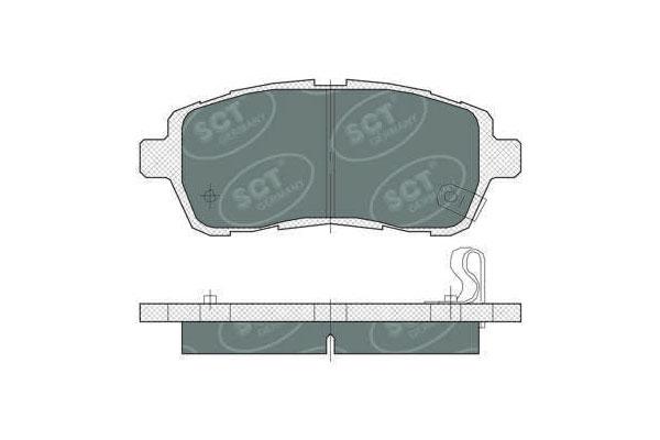 SCT SP 384 Тормозные колодки (комплект 4 шт.) SP384