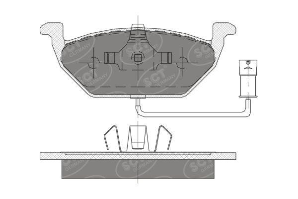 SCT SP 136 Тормозные колодки (комплект 4 шт.) SP136