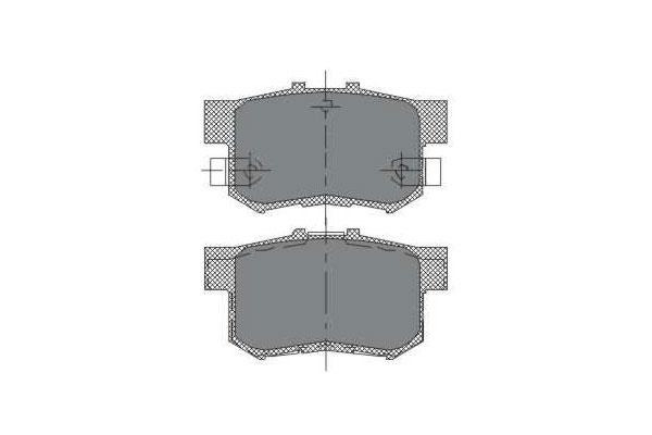 SCT SP 168 Тормозные колодки (комплект 4 шт.) SP168