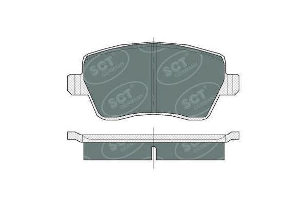 SCT SP 383 Тормозные колодки (комплект 4 шт.) SP383