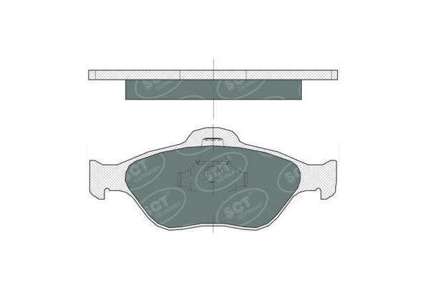 SCT SP 363 Тормозные колодки (комплект 4 шт.)