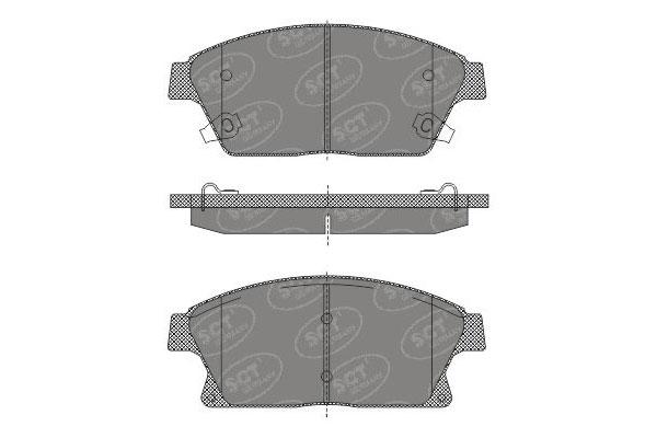 SCT SP 638 Тормозные колодки (комплект 4 шт.) SP638