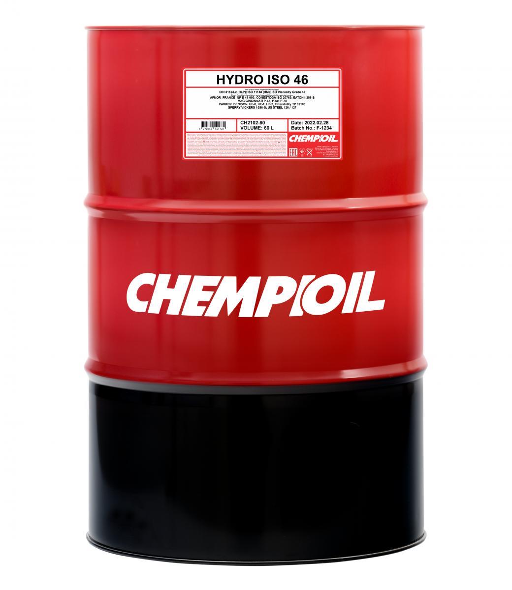 2102 CHEMPIOIL HYDRO ISO 46 60 л. Гидравлическое масло  2102 CHEMPIOIL HYDRO ISO 46 60 л. Гидравлическое масло