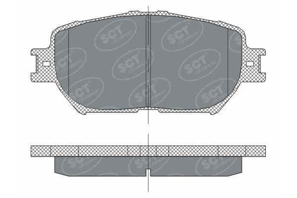 SCT SP 275 Тормозные колодки (комплект 4 шт.) SP275